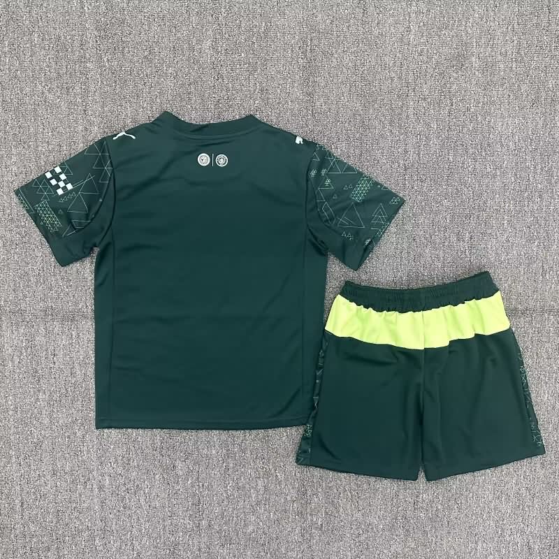 Manchester City 25/26 Kids Fourth Soccer Jersey And Shorts