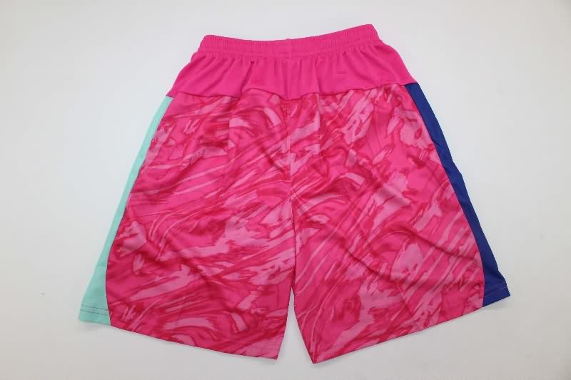 Manchester City 25/26 Kids Goalkeeper Pink Soccer Jersey And Shorts
