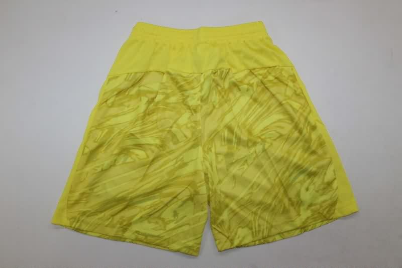Manchester City 25/26 Kids Goalkeeper Yellow Soccer Jersey And Shorts