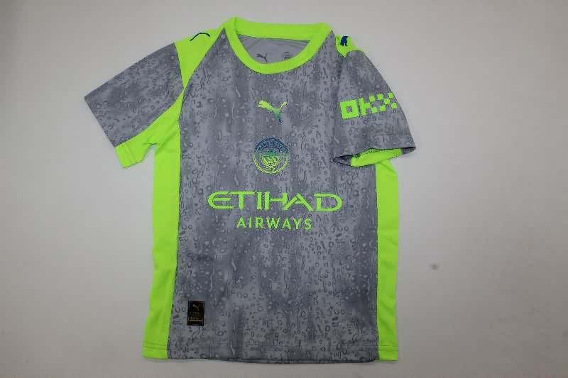 Manchester City 25/26 Kids Third Soccer Jersey And Shorts
