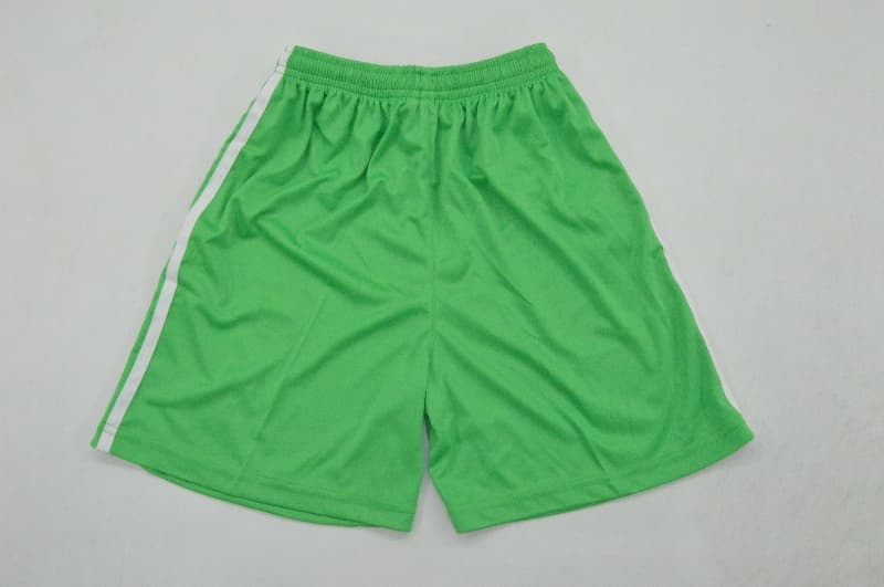 Manchester United 25/26 Kids Goalkeeper Green Soccer Jersey And Shorts