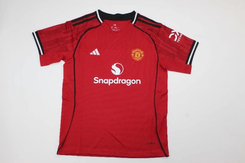 Manchester United 25/26 Kids Home Soccer Jersey And Shorts