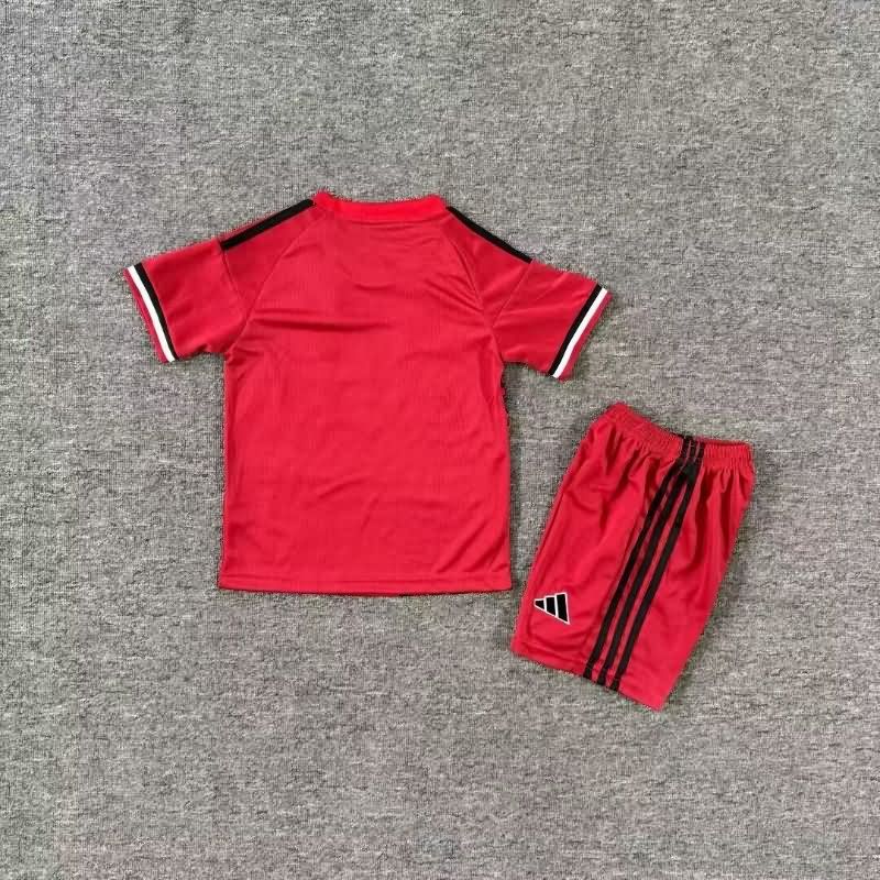 Manchester United 25/26 Kids Training Soccer Jersey And Shorts