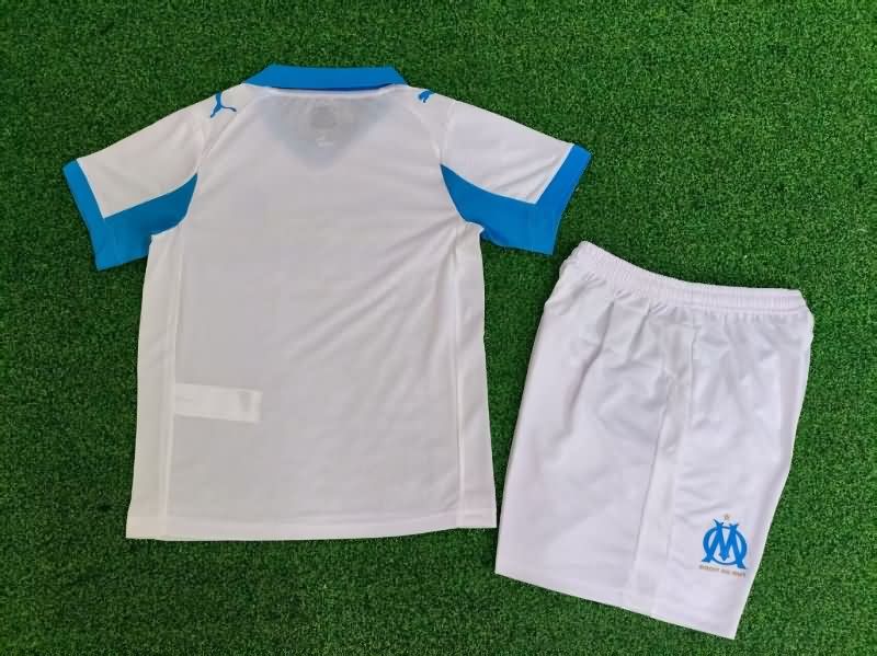 Marseilles 25/26 Kids Home Soccer Jersey And Shorts (Player)