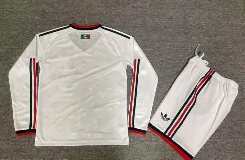 Mexico 2026 Kids Away Long Sleeve Soccer Jersey And Shorts