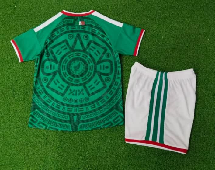 Mexico 2026 Kids World Cup Home Soccer Jersey And Shorts (Player)