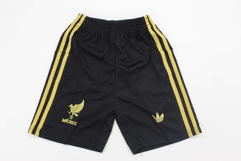 Mexico 2025 Kids Gold Cup Black Soccer Jersey And Shorts