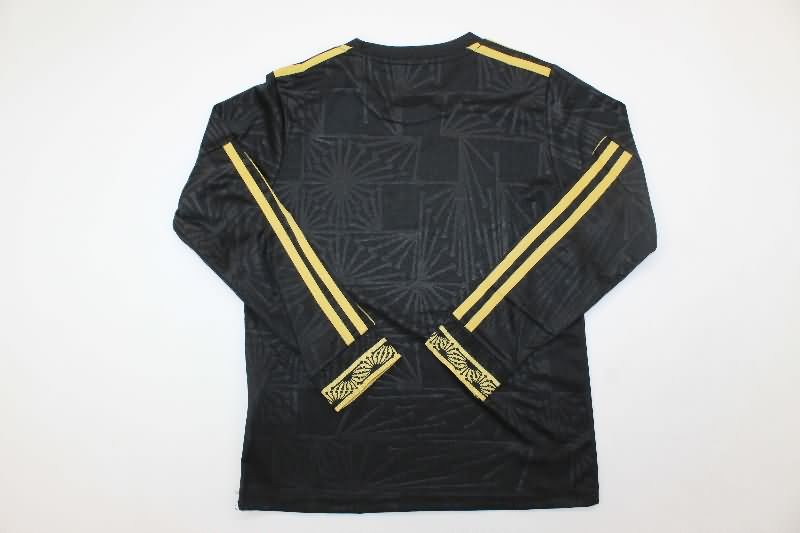 Mexico 2025 Kids Gold Cup Black Long Sleeve Soccer Jersey And Shorts