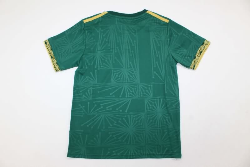 Mexico 2025 Kids Gold Cup Green Soccer Jersey And Shorts