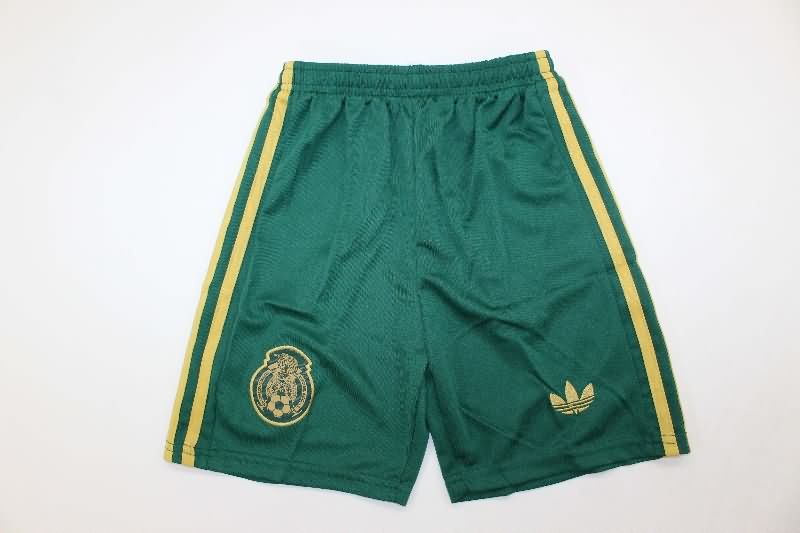 Mexico 2025 Kids Gold Cup Green Soccer Jersey And Shorts