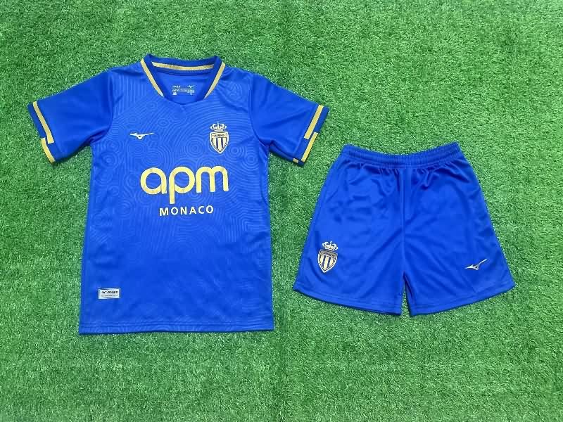 Monaco 25/26 Kids Away Soccer Jersey And Shorts Monaco 25/26 Kids Away Soccer Jersey And Shorts
