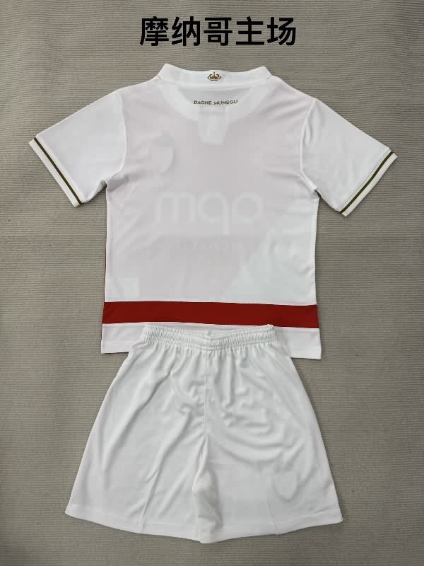 Monaco 25/26 Kids Home Soccer Jersey And Shorts
