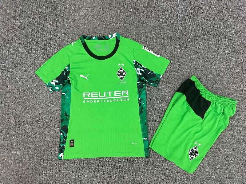 Monchengladbach 25/26 Kids Away Soccer Jersey And Shorts