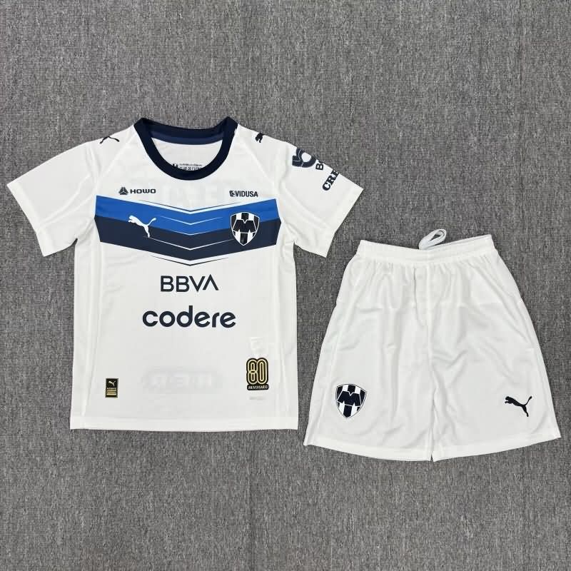 Monterrey 25/26 Kids Away Soccer Jersey And Shorts