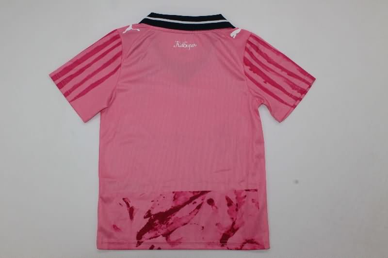Monterrey 2025 Kids Club World Cup Goalkeeper Pink Soccer Jersey And Shorts