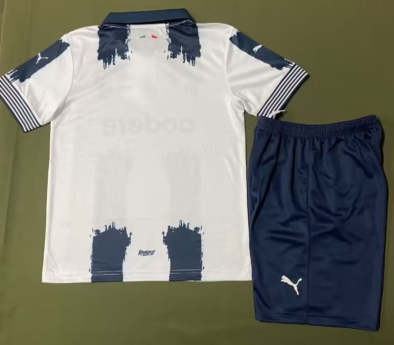 Monterrey 25/26 Kids White Soccer Jersey And Shorts