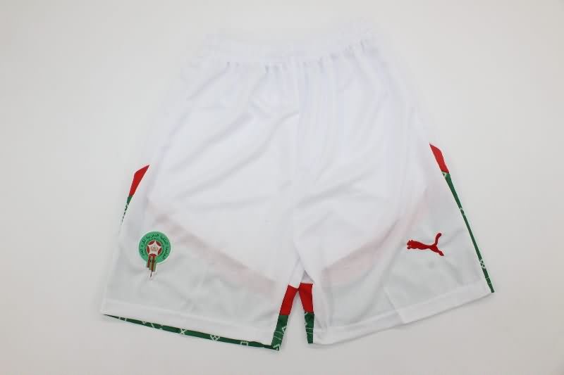 Morocco 2025 Kids Away Soccer Jersey And Shorts
