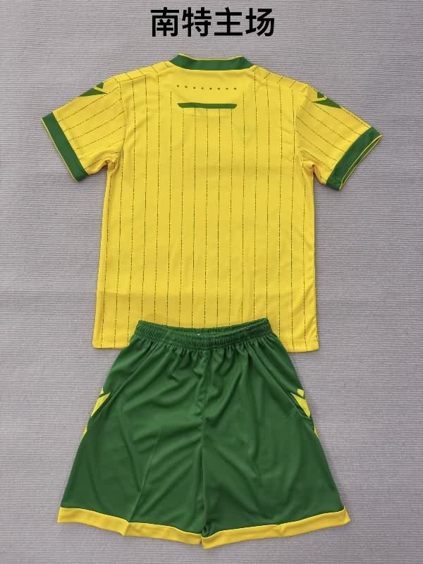 Nantes FC 25/26 Kids Home Soccer Jersey And Shorts