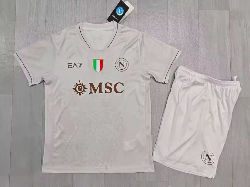 Napoli 25/26 Kids Away Soccer Jersey And Shorts