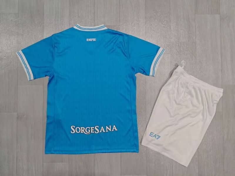Napoli 25/26 Kids Home Soccer Jersey And Shorts