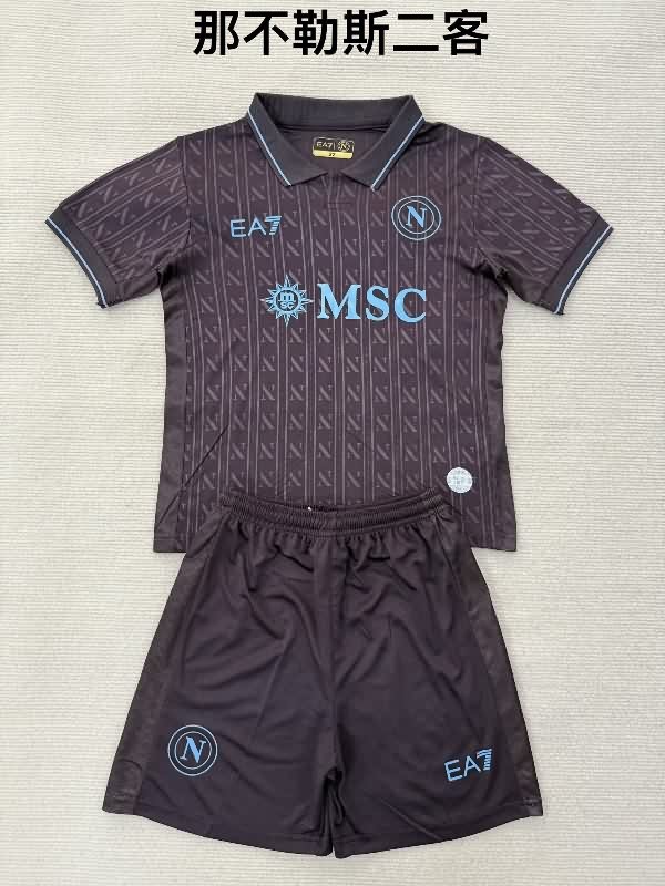 Napoli 25/26 Kids Third Soccer Jersey And Shorts