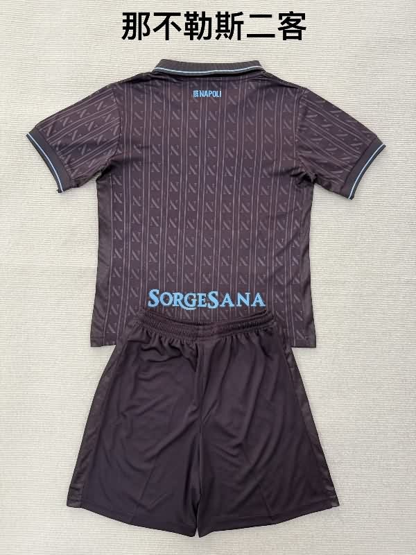 Napoli 25/26 Kids Third Soccer Jersey And Shorts