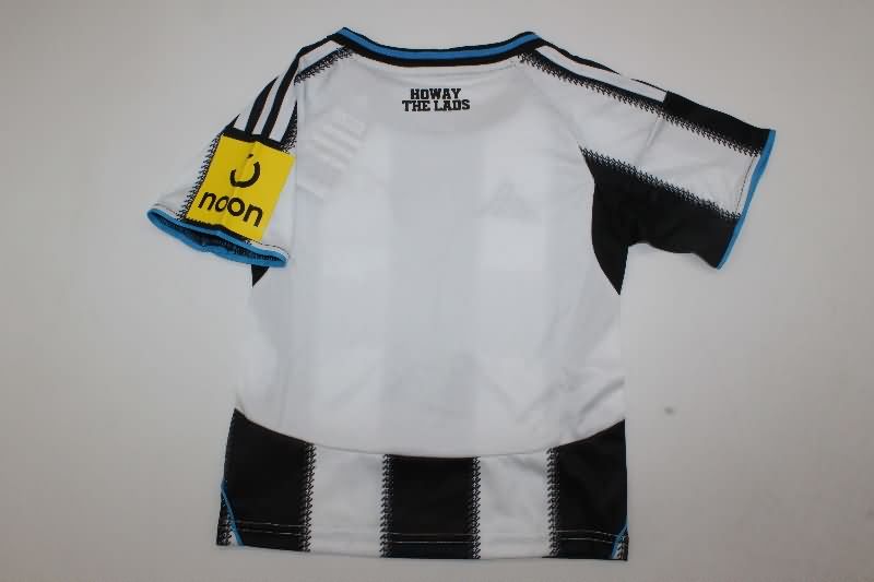 Newcastle United 25/26 Kids Home Soccer Jersey And Shorts