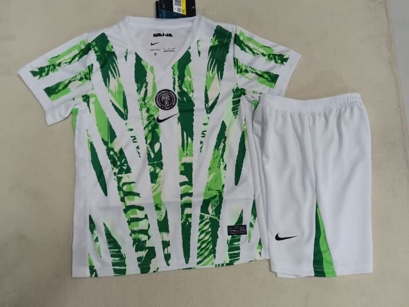 Nigeria 2025 Kids Home Soccer Jersey And Shorts