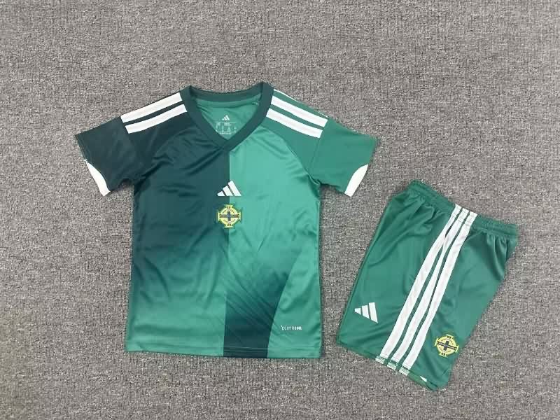 Northern Ireland 2026 Kids Home Soccer Jersey And Shorts
