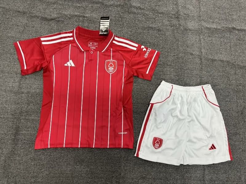 Nottingham Forest 25/26 Kids Home Soccer Jersey And Shorts