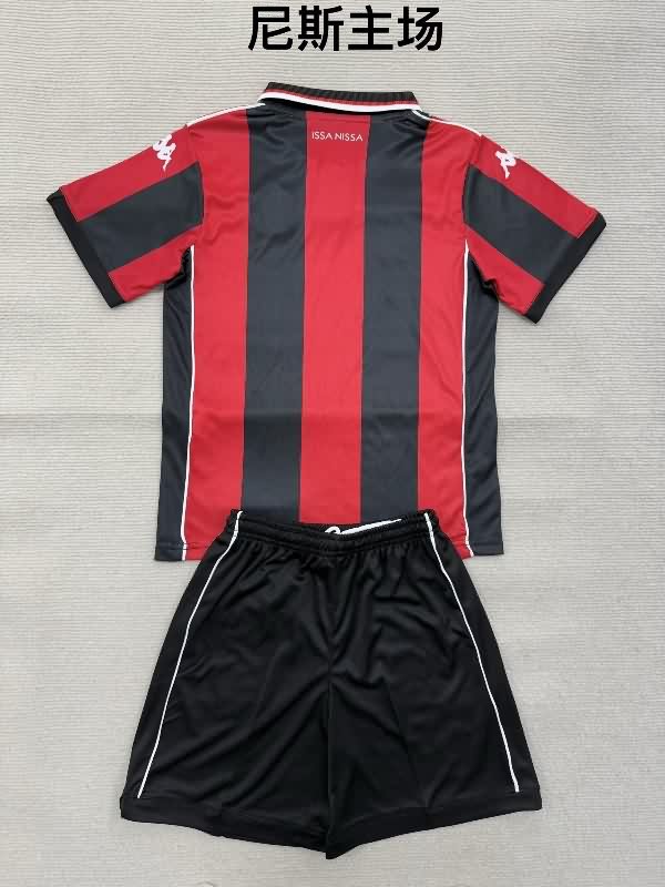 OGC Nice 25/26 Kids Home Soccer Jersey And Shorts