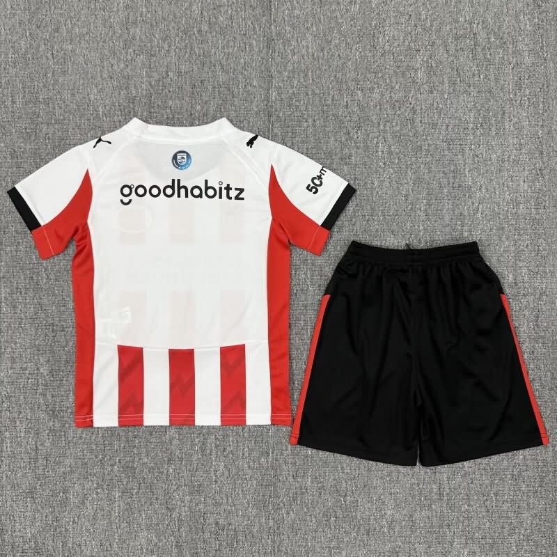 PSV Eindhoven 25/26 Kids Home Soccer Jersey And Shorts