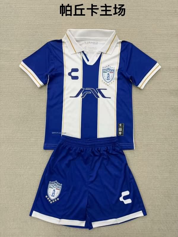 Pachuca 25/26 Kids Home Soccer Jersey And Shorts