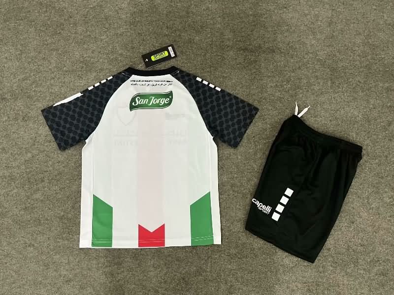 Palestino 2025 Kids Home Soccer Jersey And Shorts