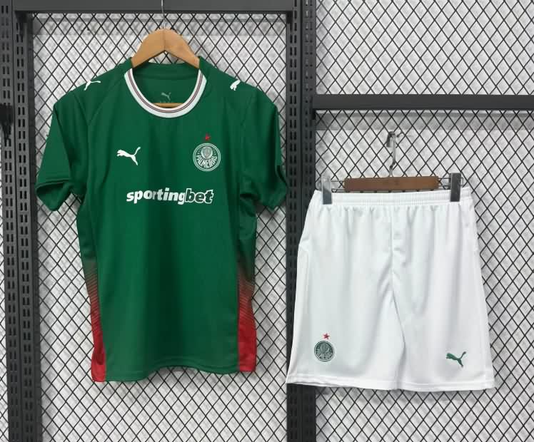 Palmeiras 2026 Kids Home Soccer Jersey And Shorts Palmeiras 2026 Kids Home Soccer Jersey And Shorts