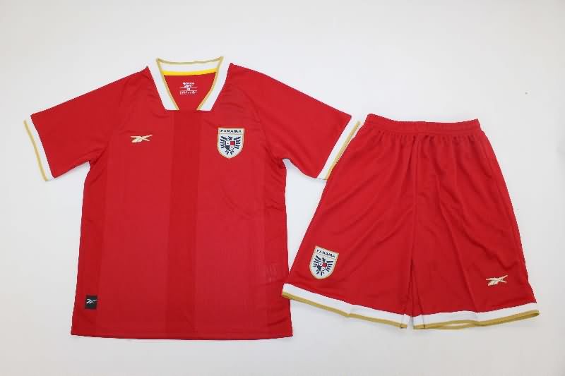 Panama 2025 Kids Home Soccer Jersey And Shorts