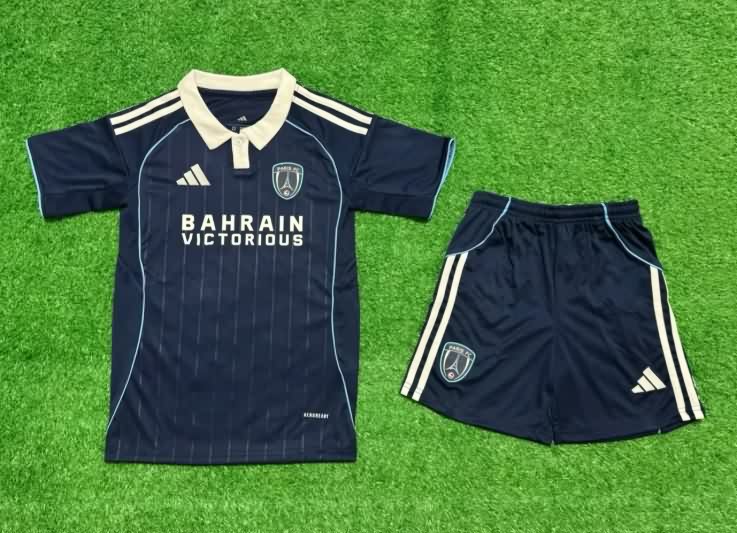 Paris FC 25/26 Kids Home Soccer Jersey And Shorts