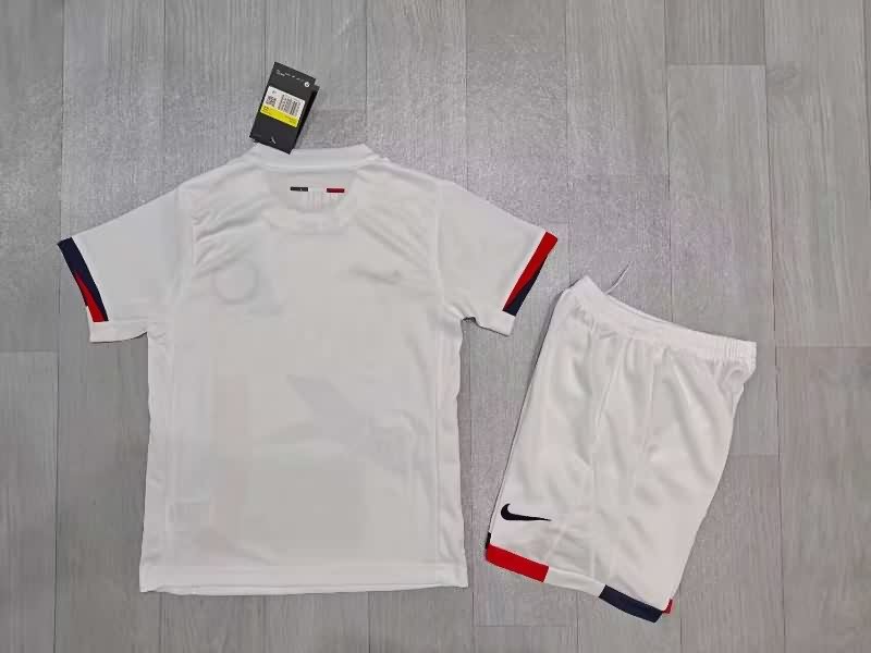 Paris St Germain 25/26 Kids Away Soccer Jersey And Shorts