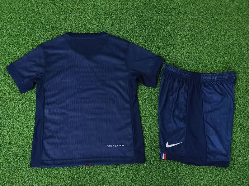Paris St Germain 25/26 Kids Home Soccer Jersey And Shorts (Player)