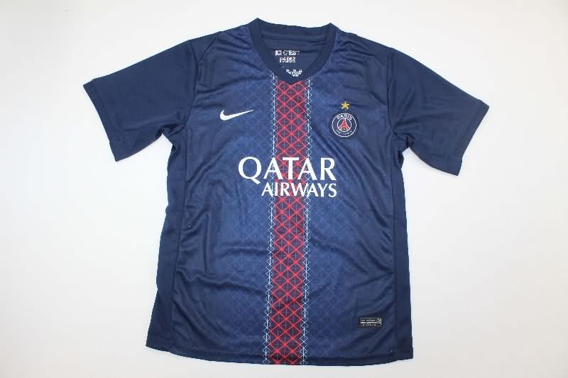 Paris St Germain 25/26 Kids Home Soccer Jersey And Shorts With Star