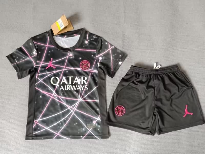 Paris St Germain 25/26 Kids Training Soccer Jersey And Shorts 03