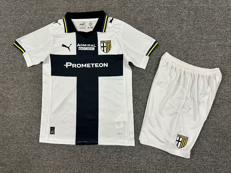 Parma 25/26 Kids Home Soccer Jersey And Shorts