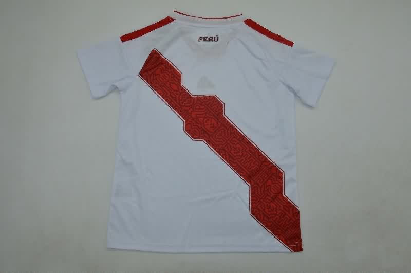 Peru 2026 Kids Home Soccer Jersey And Shorts