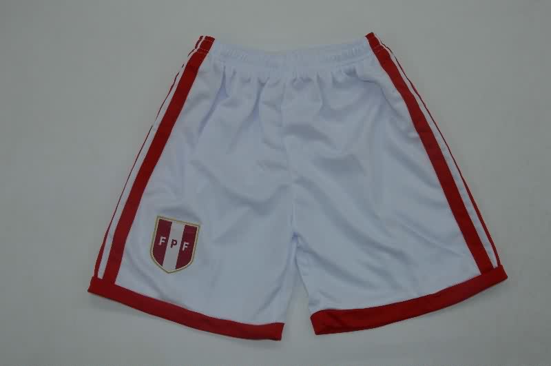 Peru 2026 Kids Home Soccer Jersey And Shorts