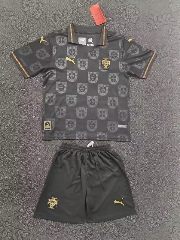 Portugal 25/26 Kids Away Soccer Jersey And Shorts