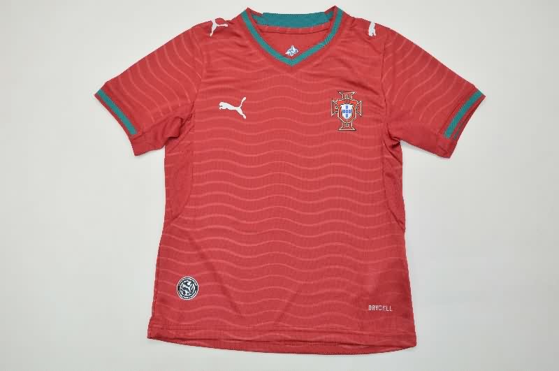 Portugal 25/26 Kids Home Soccer Jersey And Shorts