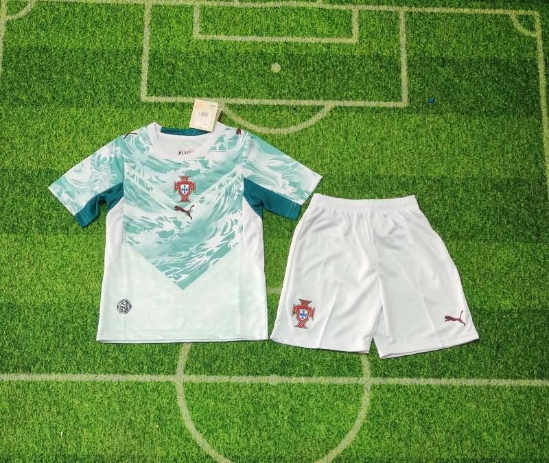 Portugal 2026 Kids World Cup Away Soccer Jersey And Shorts Portugal 2026 Kids World Cup Away Soccer Jersey And Shorts