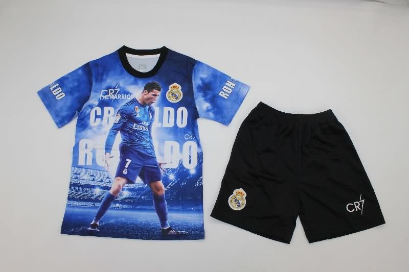 Portugal 2025 Kids RONALDO Special Soccer Jersey And Shorts 03