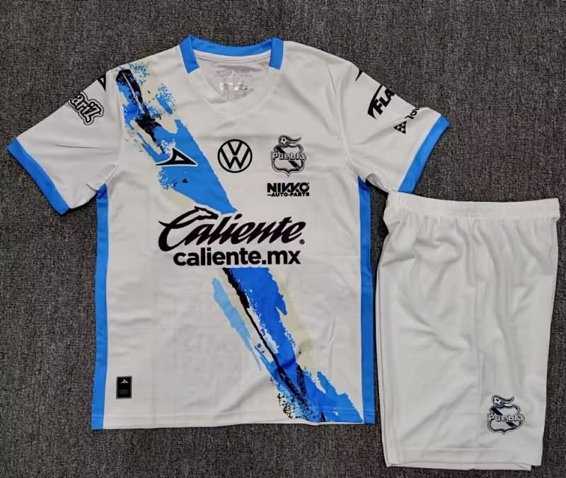Puebla 25/26 Kids Home Soccer Jersey And Shorts