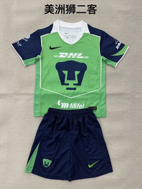 Pumas UNAM 25/26 Kids Third Soccer Jersey And Shorts Pumas UNAM 25/26 Kids Third Soccer Jersey And Shorts